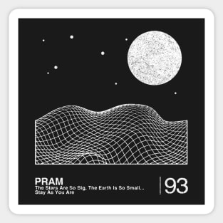 Pram / Minimalist Fan Artwork Graphic Design Sticker